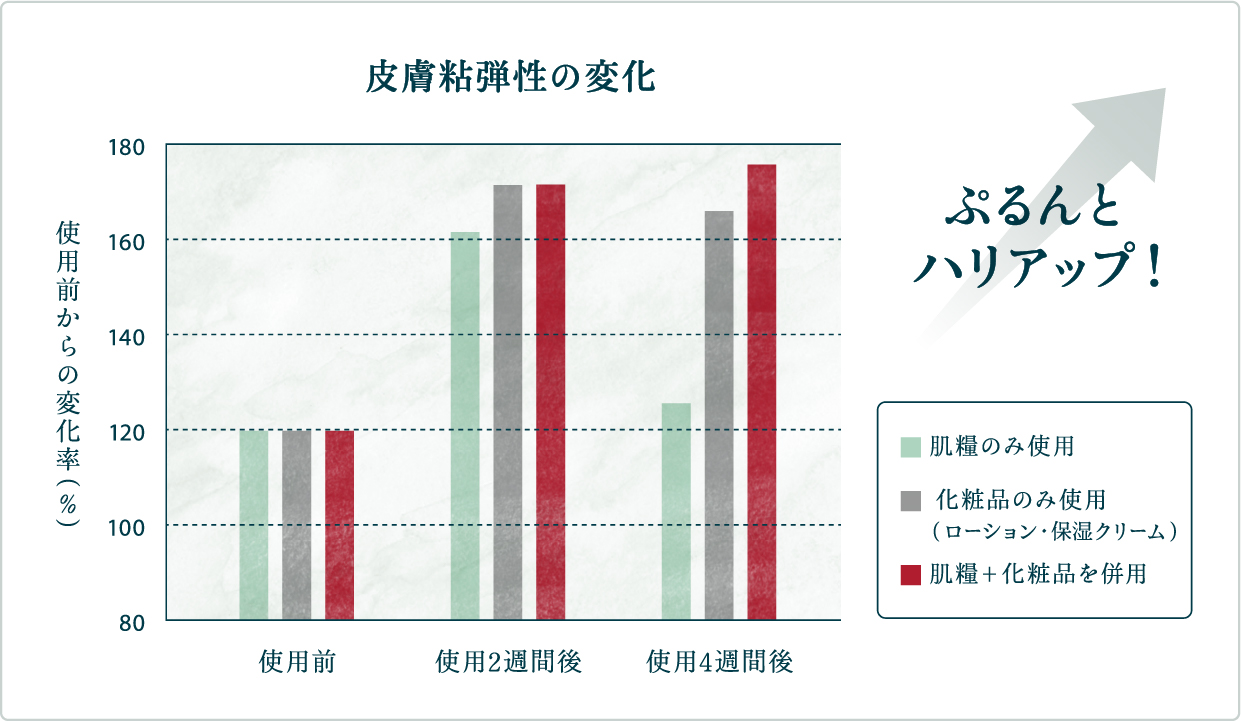 皮膚粘弾性の変化